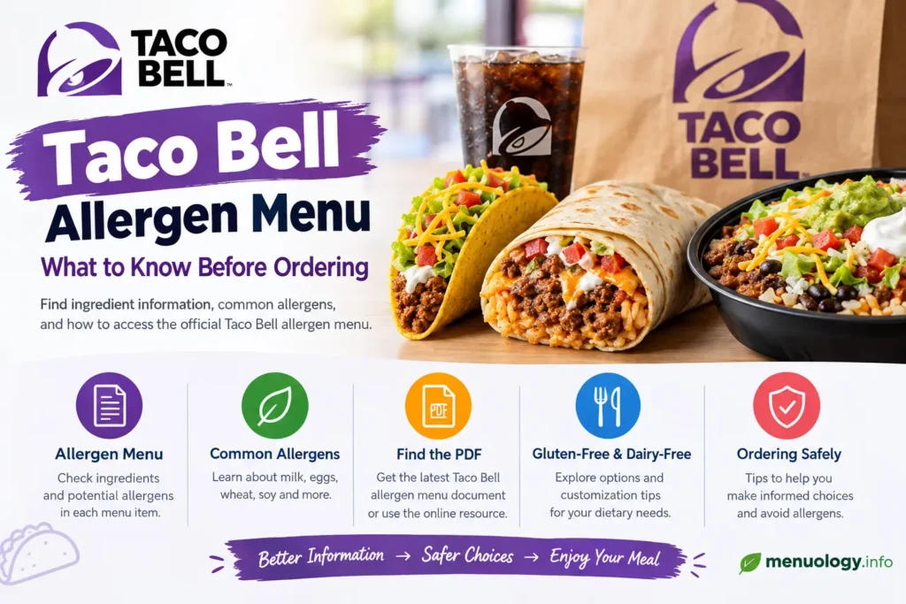 Taco Bell Allergen Menu